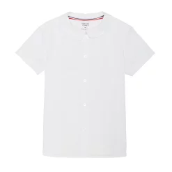 Girls 4-20 & Plus Size French Toast School Uniform Peter Pan Collar Short-Sleeved Blouse