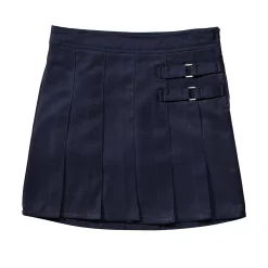 Girls 4-20 & Plus Size French Toast School Uniform 2-Buckle Solid Skort -Sleep On It Sales Shop 2590721 Navy