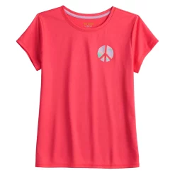 Girls 7-16 Tek Gear® Graphic Tee in Regular & Plus Size -Sleep On It Sales Shop 4629645 Orange Peace
