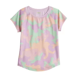 Girls 7-16 Tek Gear® Short Sleeve Performance Tee in Regular & Plus Size -Sleep On It Sales Shop 4849375 Light Pink Camo