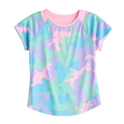 Girls 7-16 Tek Gear® Short Sleeve Performance Tee in Regular & Plus Size -Sleep On It Sales Shop 4849375 Lilac Camo
