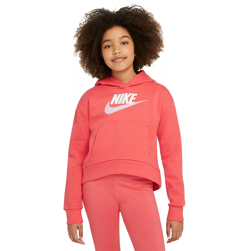 Girls 7-16 Nike Club Fleece Hoodie 2 Girls 7-16 Nike Club Fleece Hoodie - Image 2