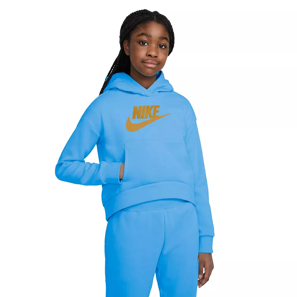 Girls 7-16 Nike Club Fleece Hoodie 8 Girls 7-16 Nike Club Fleece Hoodie - Image 8