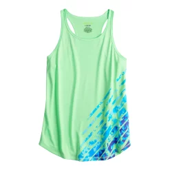 Girls 7-16 Tek Gear® Graphic Tank Top in Regular & Plus Size -Sleep On It Sales Shop 4888286 Green Camo Placement
