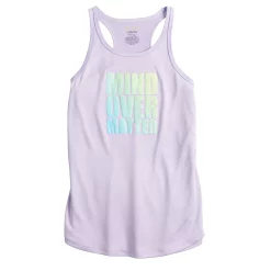 Girls 7-16 Tek Gear® Graphic Tank Top in Regular & Plus Size -Sleep On It Sales Shop 4888286 Lavendar Mind Matter