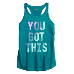 Girls 7-16 Tek Gear® Graphic Tank Top in Regular & Plus Size -Sleep On It Sales Shop 4888286 Teal You Got This