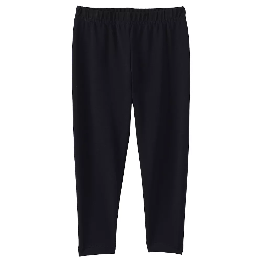 Girls 10-20 Lands' End Tough Cotton Capri Leggings in Plus Size 3 Girls 10-20 Lands' End Tough Cotton Capri Leggings in Plus Size - Image 3