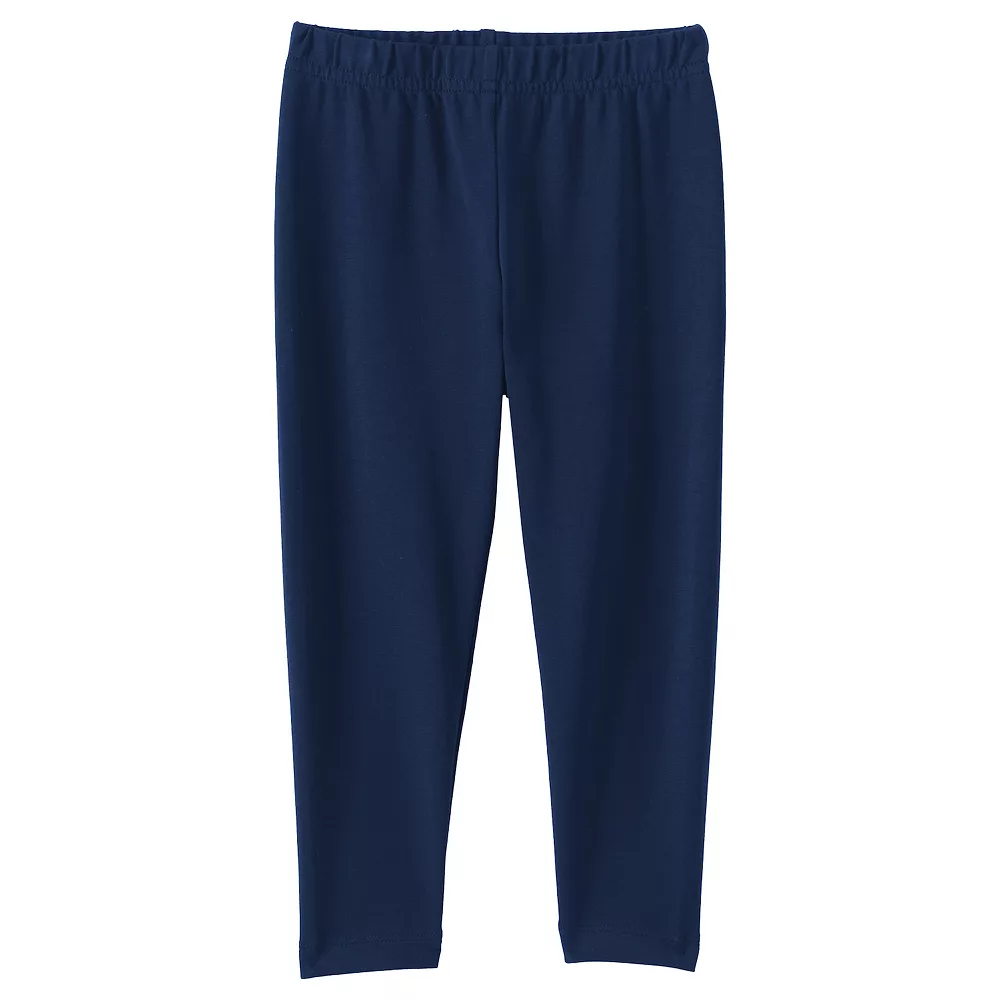 Girls 10-20 Lands' End Tough Cotton Capri Leggings in Plus Size 2 Girls 10-20 Lands' End Tough Cotton Capri Leggings in Plus Size - Image 2