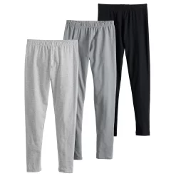 Girls 4-20 & Plus SO Favorite Long Leggings 3-Pack