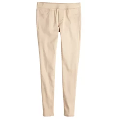 Girls 4-18 SO® Mid-Rise Ultimate Jeggings in Regular, Long, Slim & Plus -Sleep On It Sales Shop 4945141 Khaki