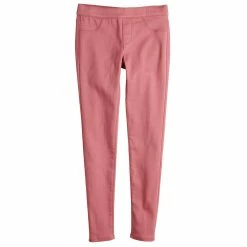 Girls 4-18 SO® Mid-Rise Ultimate Jeggings in Regular, Long, Slim & Plus -Sleep On It Sales Shop 4945141 Mauve