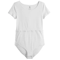Girls 6-20 SO® Solid Adaptive Bodysuit -Sleep On It Sales Shop 4946055 White