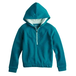 Girls 7-16 Tek Gear® Ultrasoft Fleece 1/4-Zip Hoodie in Regular & Plus -Sleep On It Sales Shop 4972462 Wetlands