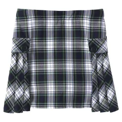 Girls 7-16 Lands' End Side Pleat Plaid Skort in Plus Size