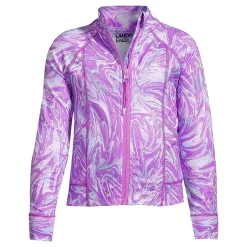 Girls 10-16 Lands' End Active Full-Zip Jacket in Plus Size -Sleep On It Sales Shop 5189129 Orchid Ice Swirl