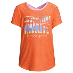 Girls 10-16 Lands' End Performance Cross-Back Tee in Plus Size -Sleep On It Sales Shop 5189132 Adventure Awaits