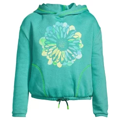 Girls 10-16 Lands' End Active Adjustable Hem Hoodie in Plus Size -Sleep On It Sales Shop 5189138 Watercolor Flower