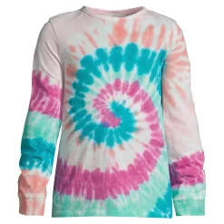 Girls 10-16 Lands' End Graphic Tee in Plus Size -Sleep On It Sales Shop 5189139 Blue Swirl Tie Dye