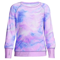 Girls 10-16 Lands' End Active Tee in Plus Size -Sleep On It Sales Shop 5189154 Lilac Texture