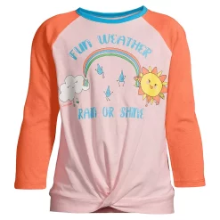 Plus Size Girls 10-16 Lands' End 3/4 Length Raglan Graphic Tee -Sleep On It Sales Shop 5189176 Rain Or Shine