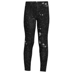 Girls 10-16 Lands' End TOUGH COTTON™ Leggings in Plus Size -Sleep On It Sales Shop 5212126 Black Galaxy Print