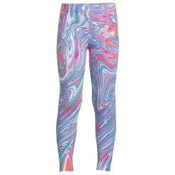 Girls 10-16 Lands' End TOUGH COTTON™ Leggings in Plus Size -Sleep On It Sales Shop 5212126 Multi Rainbow Swirl