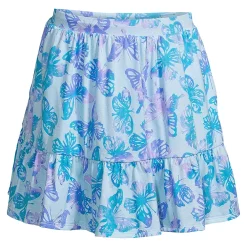 Girls 10-16 Lands' End Tiered Skort in Plus Sizes -Sleep On It Sales Shop 5212136 Blue Dye Butterfly