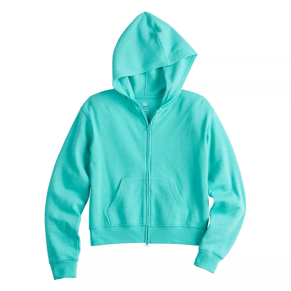Girls 6-20 SO® Adaptive Sensory Fleece Zip Hoodie in Regular & Plus 1 Girls 6-20 SO® Adaptive Sensory Fleece Zip Hoodie in Regular & Plus
