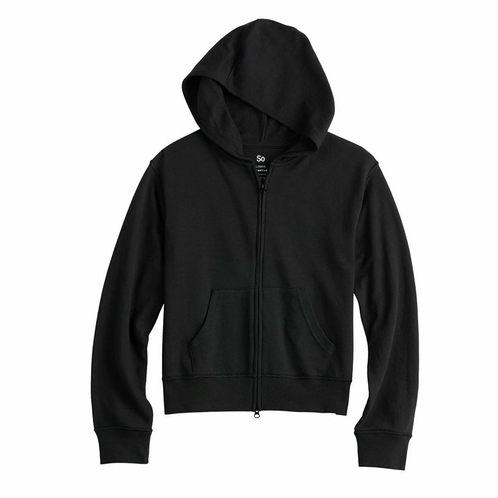 Girls 6-20 SO® Adaptive Sensory Fleece Zip Hoodie in Regular & Plus 2 Girls 6-20 SO® Adaptive Sensory Fleece Zip Hoodie in Regular & Plus - Image 2