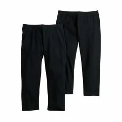 Girls 6-20 SO® 2-Pack Capri Leggings -Sleep On It Sales Shop 5254782 Black Black