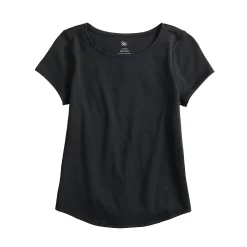 Girls 6-20 SO® Adaptive Sensory Tee in Regular & Plus Size -Sleep On It Sales Shop 5269193 Black