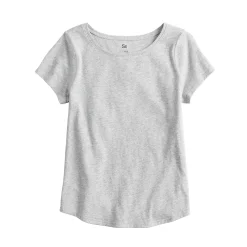 Girls 6-20 SO® Adaptive Sensory Tee in Regular & Plus Size -Sleep On It Sales Shop 5269193 Gray Heather