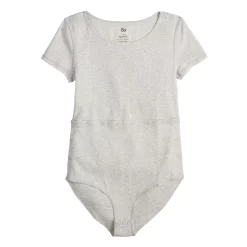 Girls 6-20 SO® Adaptive Abdominal Access Bodysuit in Regular & Plus -Sleep On It Sales Shop 5270184 Gray Mist