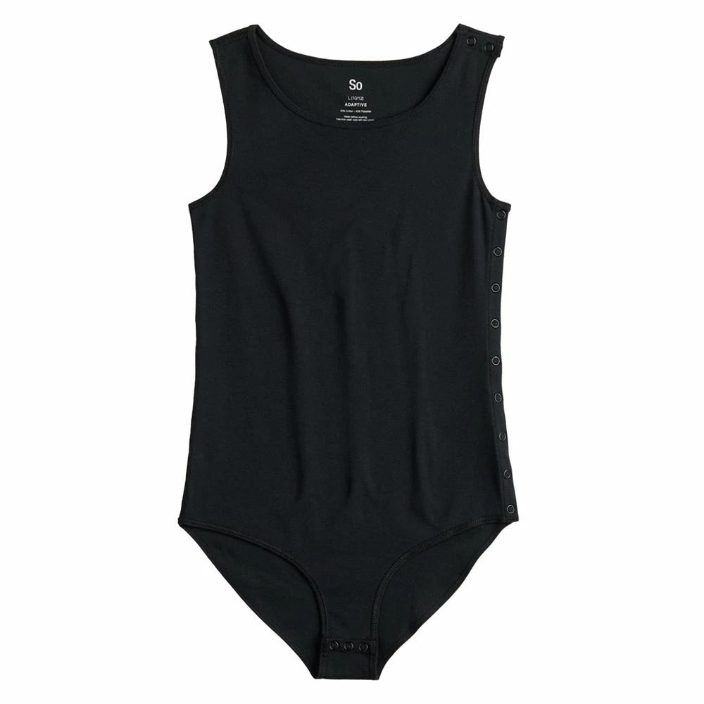 Girls 6-20 SO® Adaptive Bodysuit in Regular & Plus Size 3 Girls 6-20 SO® Adaptive Bodysuit in Regular & Plus Size - Image 3