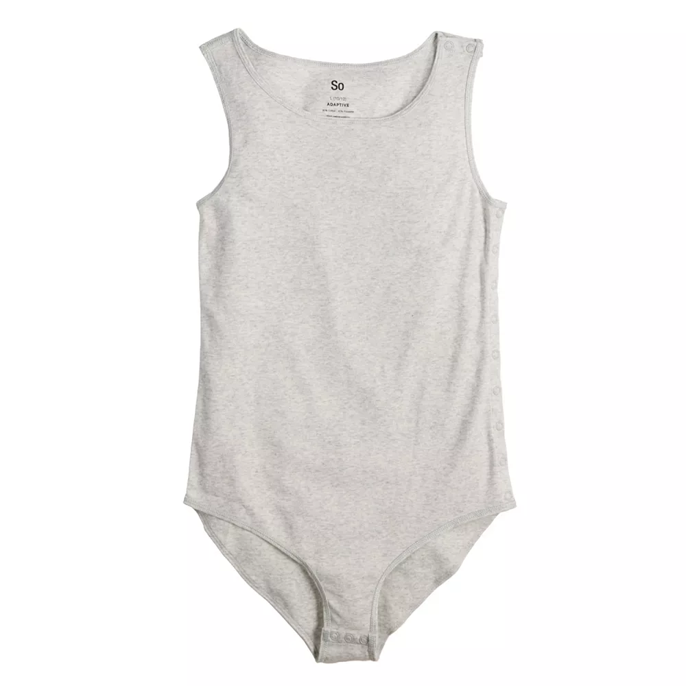 Girls 6-20 SO® Adaptive Bodysuit in Regular & Plus Size 7 Girls 6-20 SO® Adaptive Bodysuit in Regular & Plus Size - Image 7