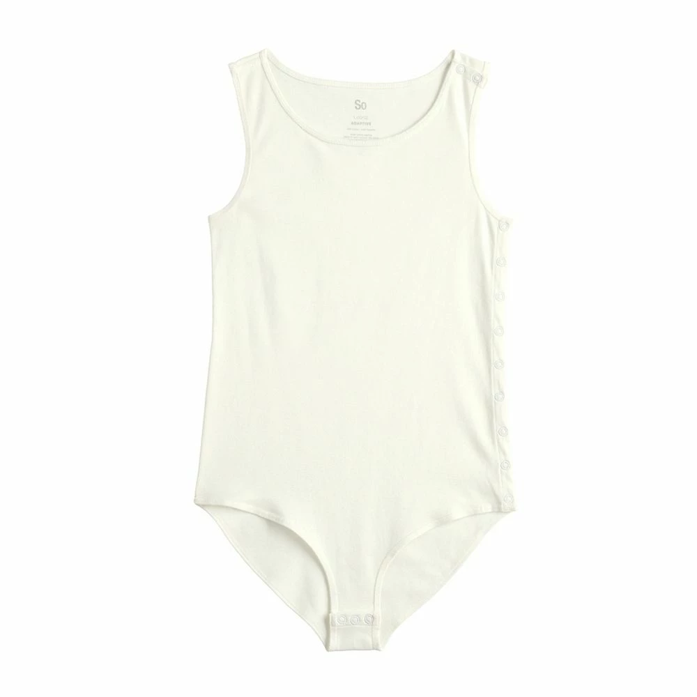 Girls 6-20 SO® Adaptive Bodysuit in Regular & Plus Size 6 Girls 6-20 SO® Adaptive Bodysuit in Regular & Plus Size - Image 6