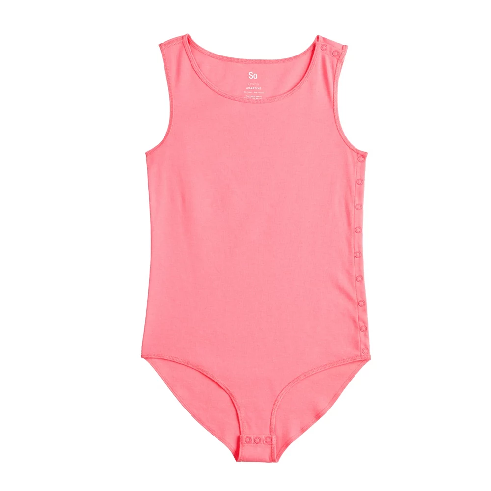 Girls 6-20 SO® Adaptive Bodysuit in Regular & Plus Size 5 Girls 6-20 SO® Adaptive Bodysuit in Regular & Plus Size - Image 5