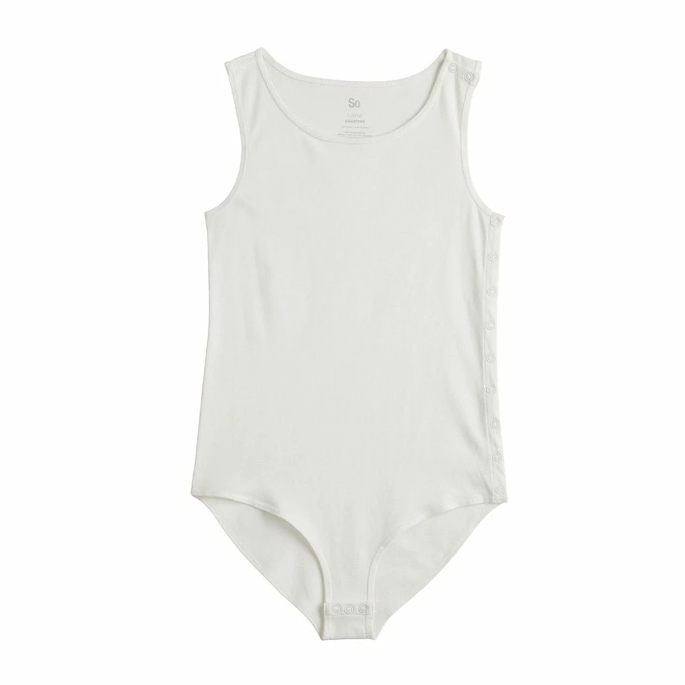 Girls 6-20 SO® Adaptive Bodysuit in Regular & Plus Size 1 Girls 6-20 SO® Adaptive Bodysuit in Regular & Plus Size