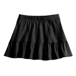 Girls 6-20 SO® Favorite Skort in Regular & Plus -Sleep On It Sales Shop 5273572 Black