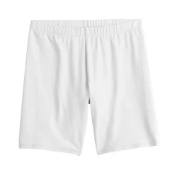 Girls 7-20 SO® Core Bike Shorts in Regular & Plus -Sleep On It Sales Shop 5273782 White