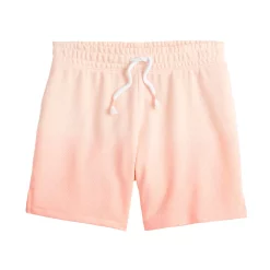Girls 6-20 SO® French Terry Bermuda Shorts in Regular & Plus -Sleep On It Sales Shop 5280832 Coral Dip Dye