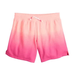 Girls 6-20 SO® French Terry Bermuda Shorts in Regular & Plus -Sleep On It Sales Shop 5280832 Pink Dip Dye