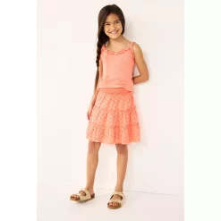 Girls 6-20 SO® Ruffle Strap Textured Tank Top in Regular & Plus 5 Girls 6-20 SO® Ruffle Strap Textured Tank Top in Regular & Plus -Sleep On It Sales Shop 5303722 ALT9