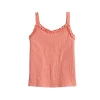 Girls 6-20 SO® Ruffle Strap Textured Tank Top in Regular & Plus