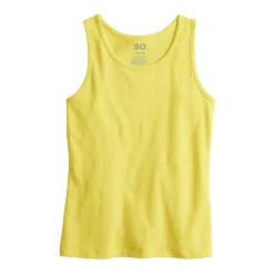 Girls 6-20 SO® Core Layering Tank Top in Regular & Plus -Sleep On It Sales Shop 5315629 Yellow