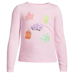 Girls 2-16 Lands' End Long Sleeve Graphic Tee in Regular & Plus