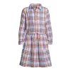 Girls 4-18 Lands' End Long Sleeve Tie Front Flannel Dress