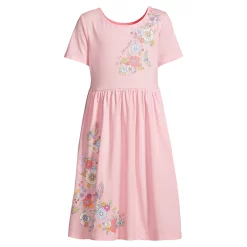 Girls 4-18 Lands' End Gathered Waist Jersey Dress in Regular & Plus -Sleep On It Sales Shop 5498990 Everyday Flowers