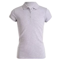 Girls 4-16 IZOD Picot Polo in Regular & Plus Size -Sleep On It Sales Shop 5523603 Gray Heather
