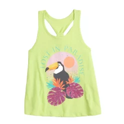 Girls 6-20 SO® Racerback Graphic Tank Top in Regular & Plus -Sleep On It Sales Shop 5524711 ALT3